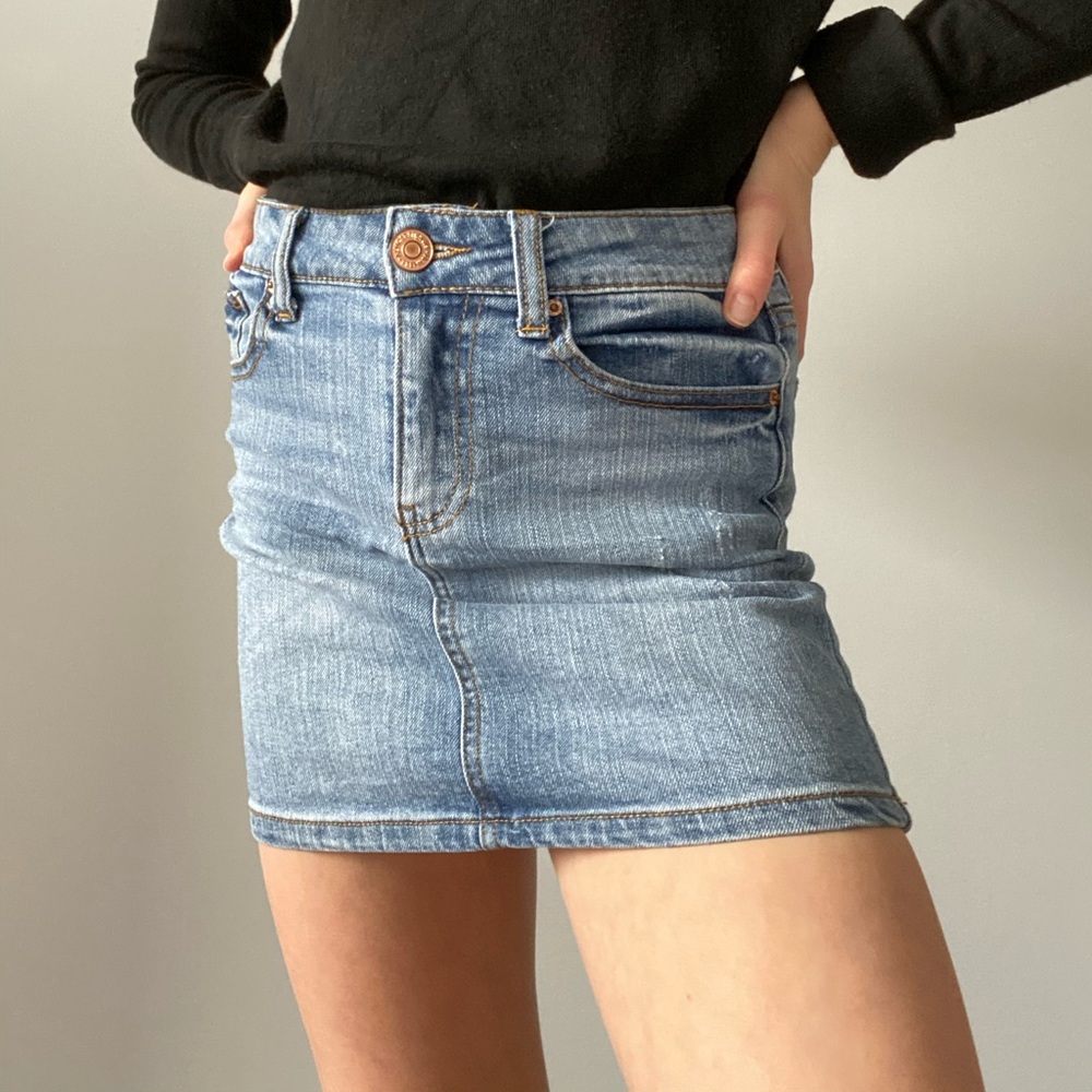 jean skirt
